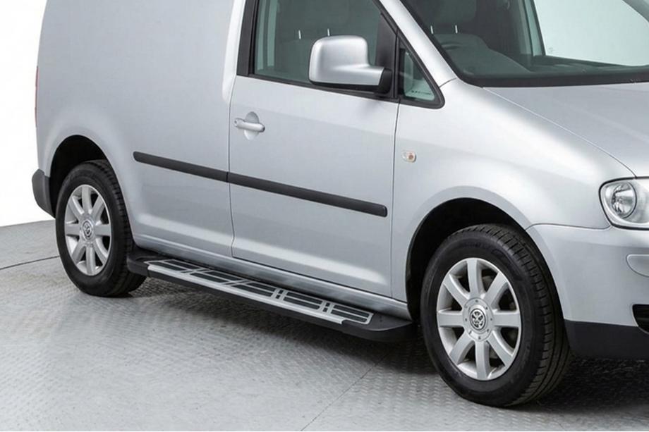 Volkswagen Caddy 2010-2015 Pedane Laterali Sunrise (2 pz, Alluminio) Image