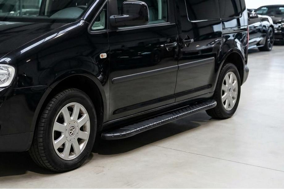 Volkswagen Caddy 2010-2015 Pedane Laterali Bosphorus Black (2 pz, Alluminio) Image
