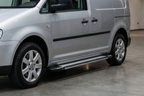 Volkswagen Caddy 2010-2015 Pedane Laterali Rainbow (2 pz, Alluminio) foto 1