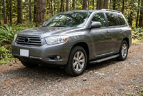 Toyota Highlander 2008-2013 Pedane Laterali Duru (2 pz, Alluminio) foto 1