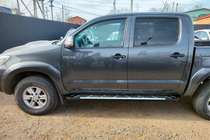 Toyota Hilux 2006-2015 Pedane Laterali Sunrise (2 pz, Alluminio) foto 4