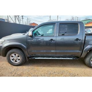 Pedane Laterali Sunrise (2 pz, Alluminio) Toyota Hilux 2006-2015 foto 4