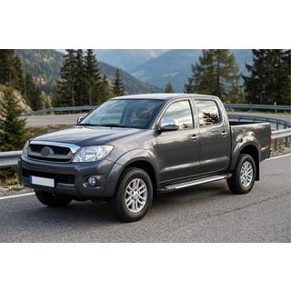 Pedane Laterali Line (2 pz, Alluminio) Toyota Hilux 2006-2015 foto 1
