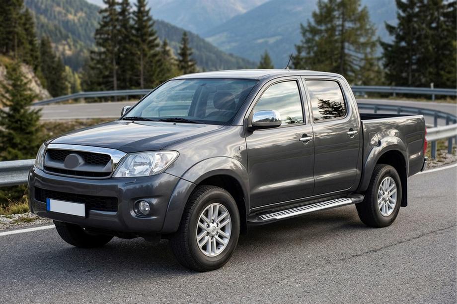 Toyota Hilux 2006-2015 Pedane Laterali Line (2 pz, Alluminio) Image