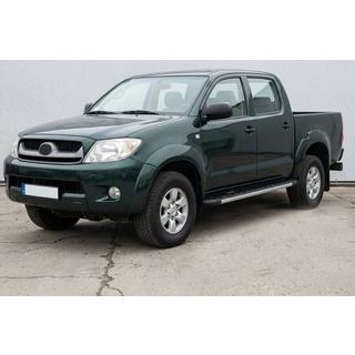 Pedane Laterali Duru (2 pz, Alluminio) Toyota Hilux 2006-2015 foto 1