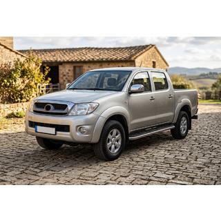 Pedane Laterali Maydos V1 (2 pz, Alluminio e Acciaio Inox) Toyota Hilux 2006-2015 foto 1