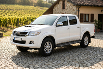 Toyota Hilux 2006-2015 Pedane Laterali Bosphorus Black (2 pz, Alluminio) foto 1