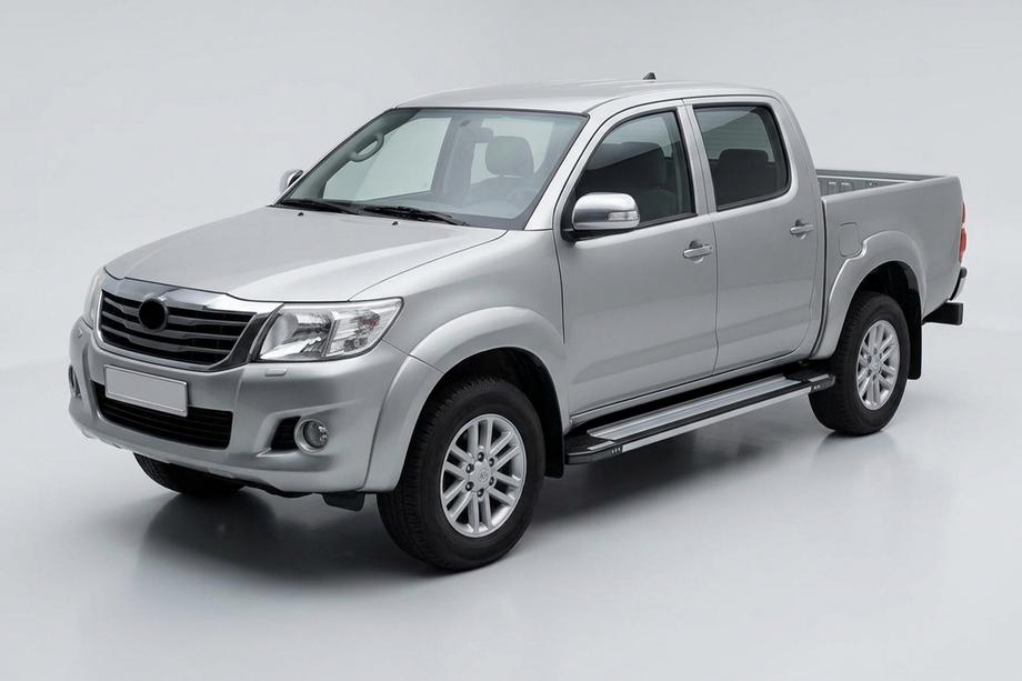 Toyota Hilux 2006-2015 Pedane Laterali Rainbow (2 pz, Alluminio) Image