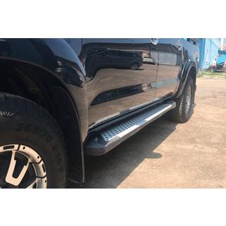 Pedane laterali Allmond Grey (2 pz, alluminio) Toyota Hilux 2006-2015 foto 2