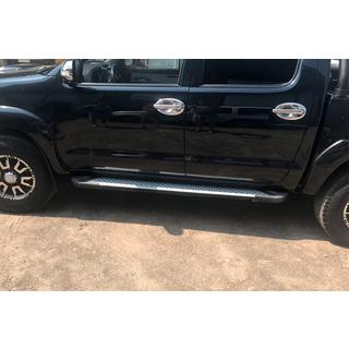 Pedane laterali Allmond Grey (2 pz, alluminio) Toyota Hilux 2006-2015 foto 4