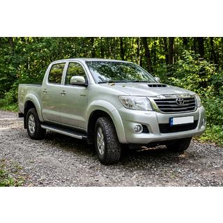 Pedane Laterali Fullmond (2 pz, Alluminio) Toyota Hilux 2006-2015 foto 1