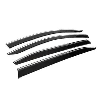 Deflettori Finestrini con Modanatura Cromata (4 pz, Sunplex Chrome) Citroen C5 Aircross 2017-2025 foto 3