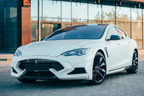 Tesla Model S 2012– Kit carrozzeria LRT-Design Carbon foto 1