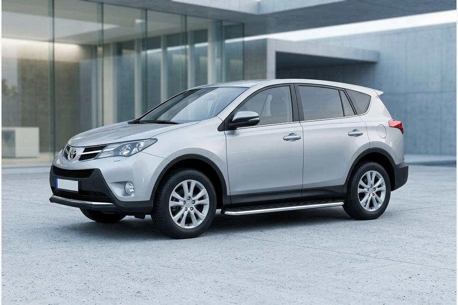 Toyota Rav 4 2013-2018 Pedane Laterali Maydos V1 (2 pz, Alluminio e Acciaio Inox) Image