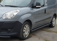 Fiat Doblo II 2010-2022 Pedane Laterali Black (2 pz, Acciaio Inox) foto 1