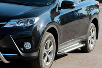 Toyota Rav 4 2013-2018 Pedane laterali Allmond Grey (2 pz, alluminio) foto 1