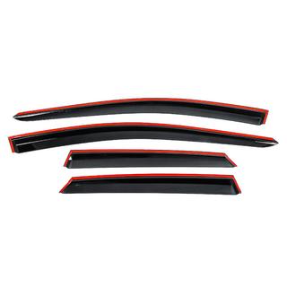 Deflettori Finestrini con Modanatura Cromata Niken Luxury (4 pz) foto 4