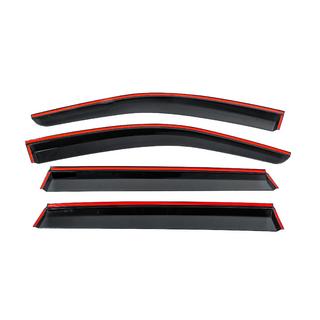 Deflettori Finestrini con Modanatura Cromata Niken Luxury (4 pz) foto 4
