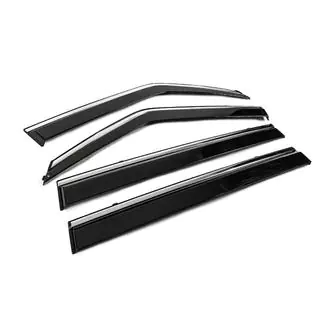 Deflettori Finestrini con Modanatura Cromata Niken Luxury (4 pz) Nissan Patrol Y62 2010-2024 foto 3