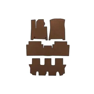 Tappetini EVA (3 File, Marrone)