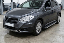 Suzuki SX4 S-Cross 2013-2016 Pedane Laterali Duru (2 pz, Alluminio) foto 1