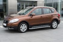 Suzuki SX4 S-Cross 2013-2016 Pedane Laterali Tayga Grey (2 pz, Alluminio) foto 1