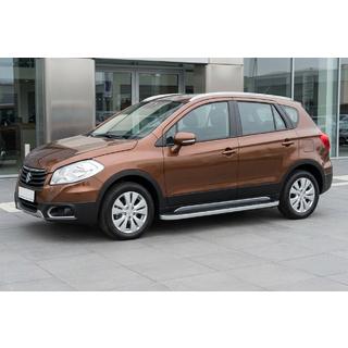 Pedane Laterali Tayga Grey (2 pz, Alluminio) Suzuki SX4 S-Cross 2013-2016 foto 1