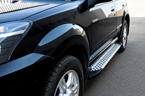 GreatWall Haval/Hover H3 2005-2013 Pedane laterali Allmond Grey (2 pz, alluminio) foto 1