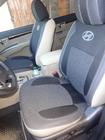 Hyundai Santa Fe 2 2006-2012 Coprisedi Auto (Similpelle↗Tessuto, Premium) foto 8