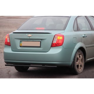 Protezione Posteriore AK002 Nero (42mm, Acciaio Inox) Chevrolet Lacetti 2003-2024 foto 1