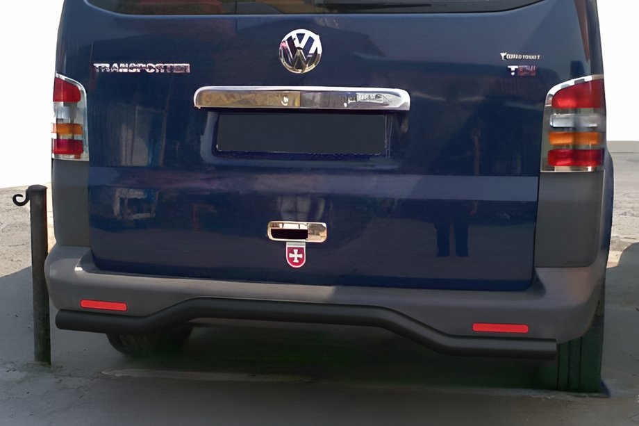Volkswagen T5 Multivan 2003–2010 Roll Bar Posteriore Wave Nero (Acciaio Inox) Image