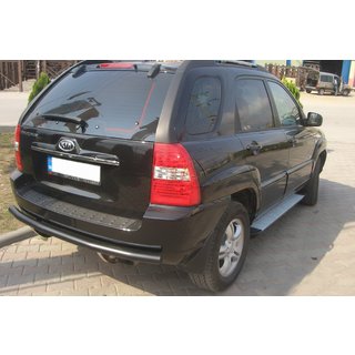 Barra Posteriore AK002 Nera (Acciaio Inox) Kia Sportage 2004-2010 foto 2