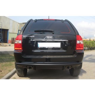 Barra Posteriore AK002 Nera (Acciaio Inox) Kia Sportage 2004-2010 foto 1