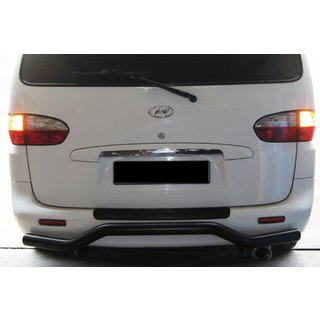 Barra Posteriore AK-005 Nera (Acciaio Inox) Hyundai H200, H1, Starex 1998-2007 foto 2