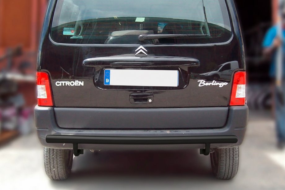 Citroen Berlingo 1996-2008 Protezione Posteriore Black (Acciaio Inox) Image