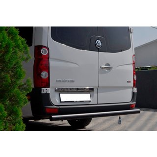 Barra Posteriore AK002 Nera (Acciaio Inox) Volkswagen Crafter 2006-2016 foto 2