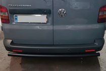 Volkswagen T5 Multivan 2003–2010 Barra Posteriore AK002 Nera (Acciaio Inox) foto 5