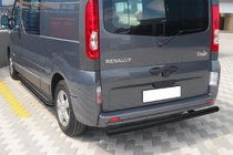 Renault Trafic 2001–2015 Protezione Posteriore AK002 Nero (Acciaio Inox) foto 2