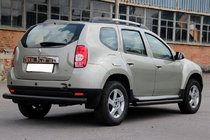 Renault Duster 2008–2017 Roll Bar Posteriore Dritto Black (Acciaio Inox) foto 2
