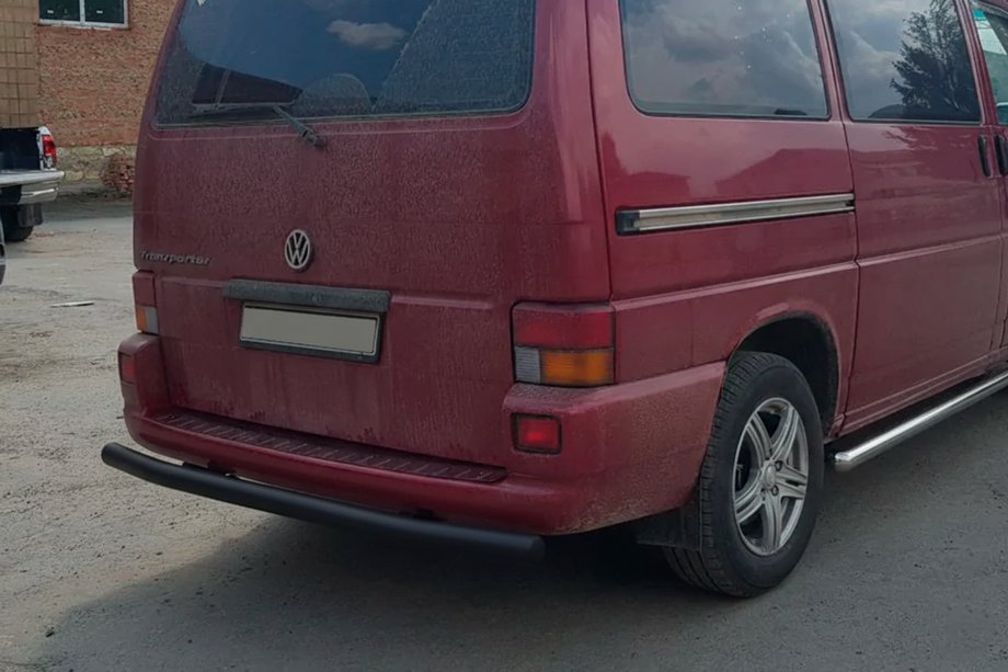 Volkswagen T4 Transporter 1990-2003 Barra Posteriore AK002 Nera (Acciaio Inox) Foto 1