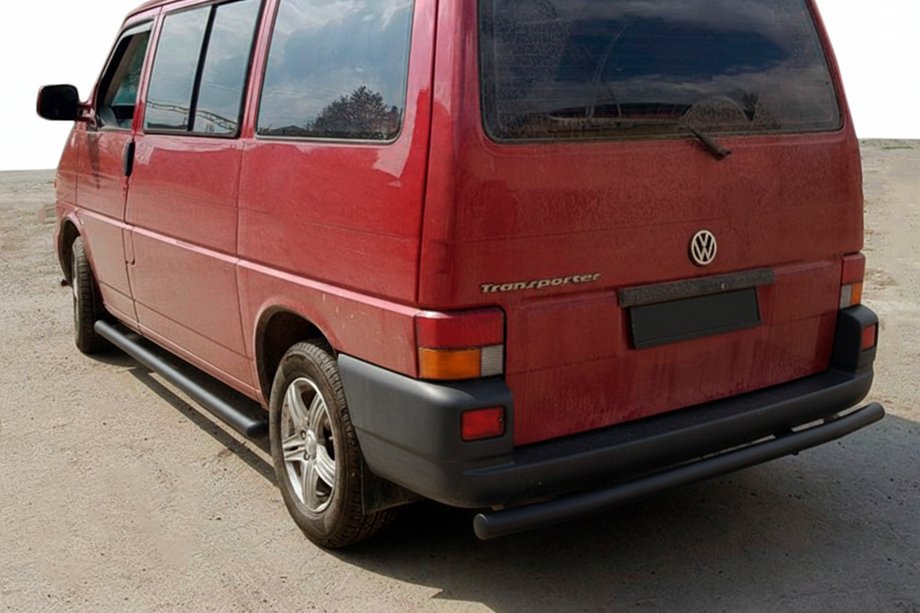 Volkswagen T4 Transporter 1990-2003 Barra Posteriore AK002 Nera (Acciaio Inox) Foto 2
