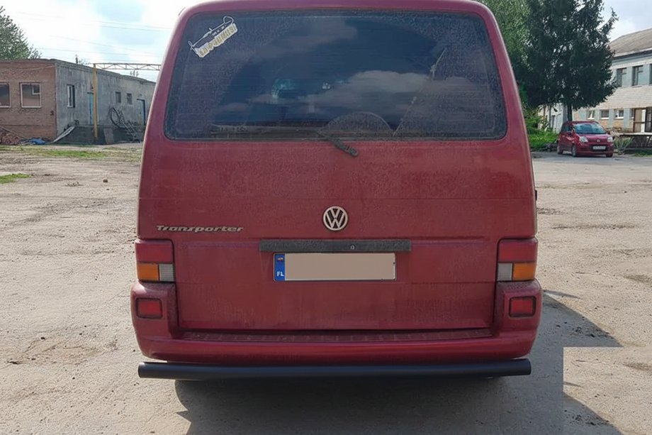 Volkswagen T4 Transporter 1990-2003 Barra Posteriore AK002 Nera (Acciaio Inox) Foto 4