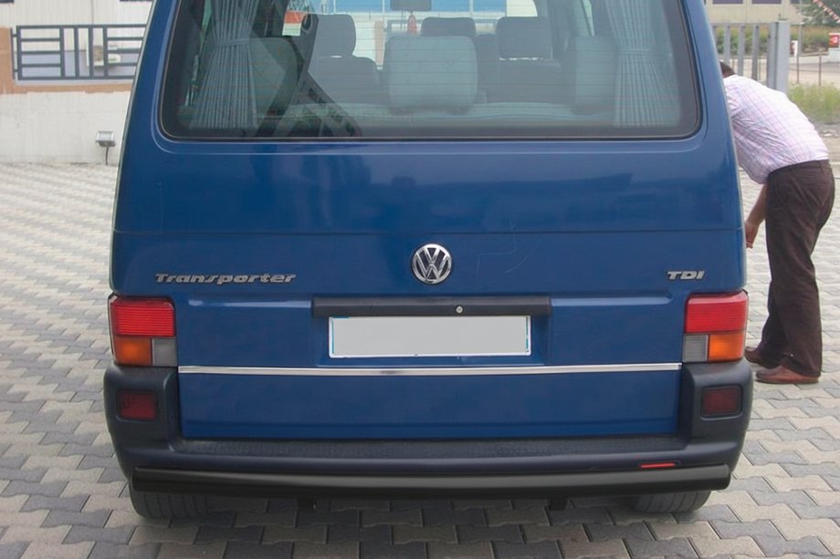 Volkswagen T4 Transporter 1990-2003 Barra Posteriore AK002 Nera (Acciaio Inox) Foto 5