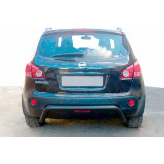 Barra Posteriore AK007 Nera (Acciaio Inox) Nissan Qashqai 2010-2014 foto 1
