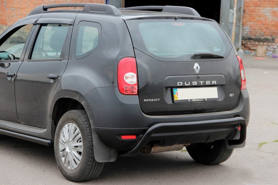 Renault Duster 2008–2017 Roll bar posteriore Black (acciaio inox) Image