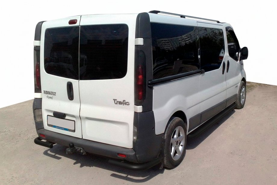 Renault Trafic 2001–2015 Angolari Posteriori AK003 Nero (Acciaio Inox) Image