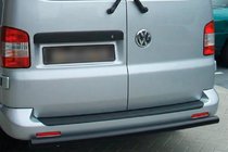 Volkswagen Caddy 2010-2015 Roll Bar Posteriore Black (2 pz, Acciaio Inox) foto 1