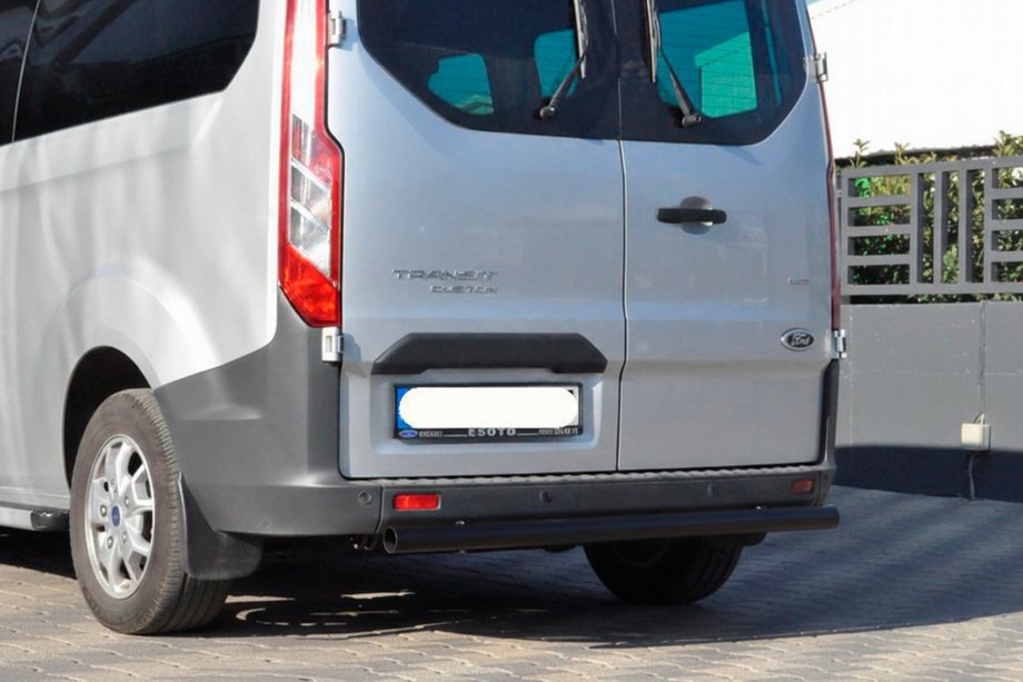 Ford Custom 2013-2022 Barra Posteriore AK002 Nera (Acciaio Inox) Foto 1