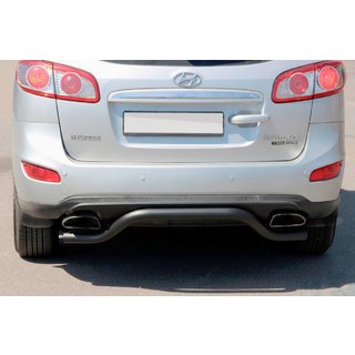 Barra Posteriore AK007-2 Nera (Acciaio Inox) Hyundai Santa Fe 2 2006-2012