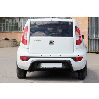 Barra Posteriore AK002 Nera (Acciaio Inox) Kia Soul I 2008-2013 foto 1